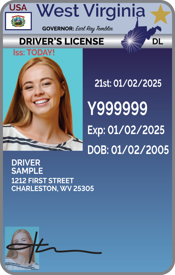 West Virginia driver's license