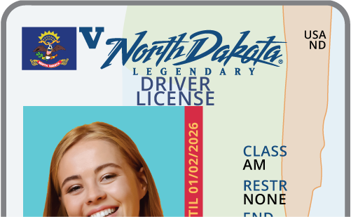 North Dakota driver's license cropped